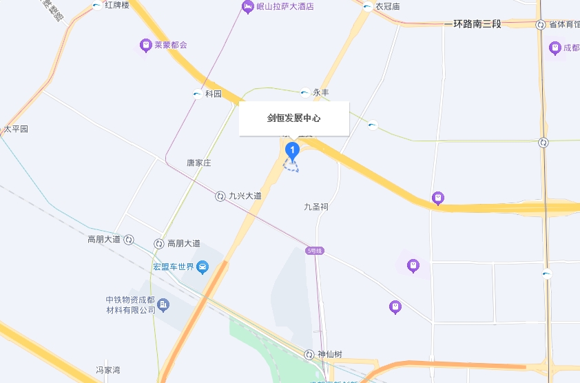 剑恒发展中心位置图