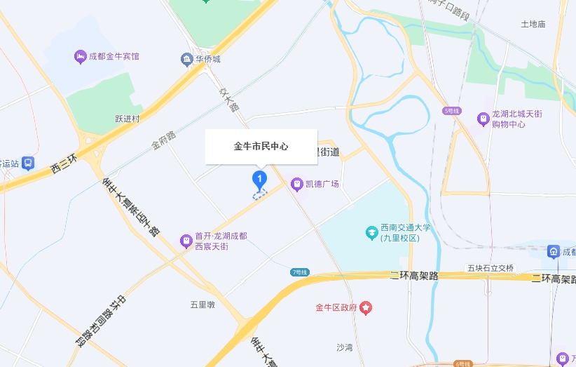 金牛市民中心位置图