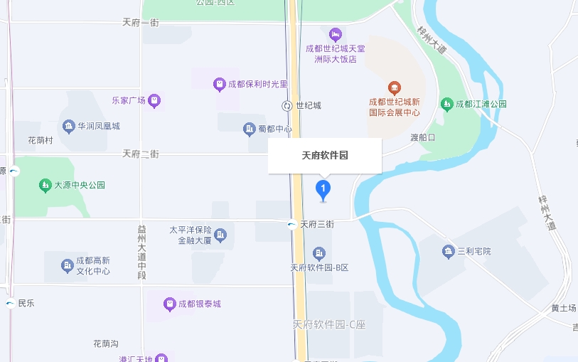 天府软件园E区位置图